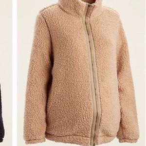 Maternity Sherpa zip jacket